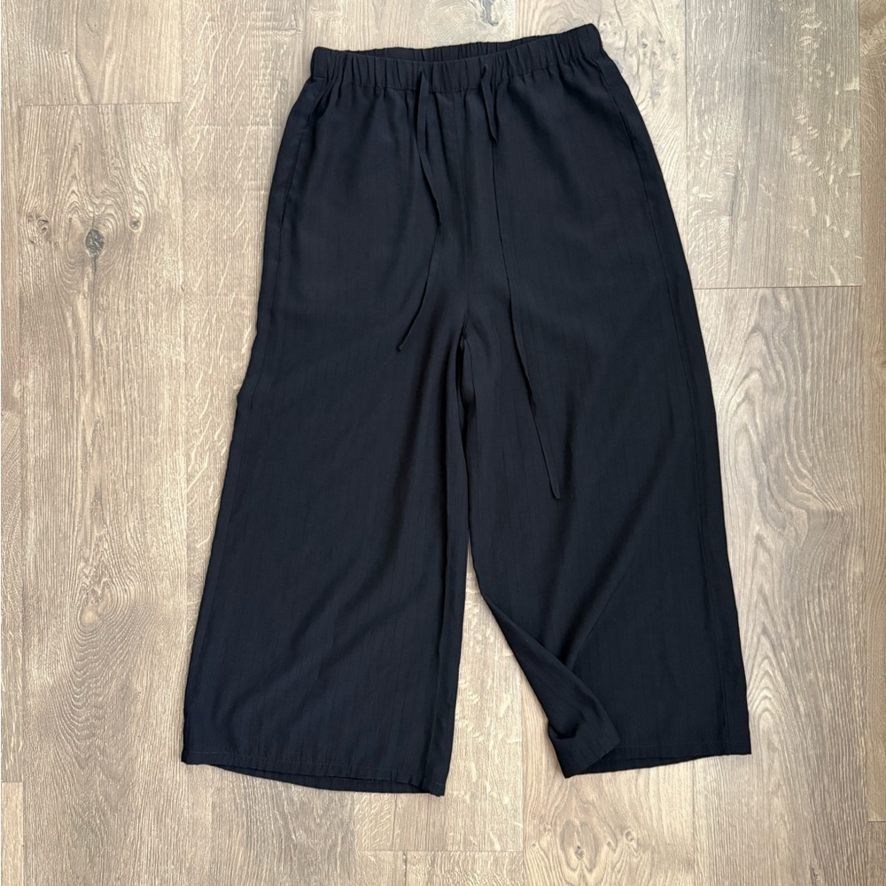 Carly Jean Los Angeles Black Wide Leg Pants